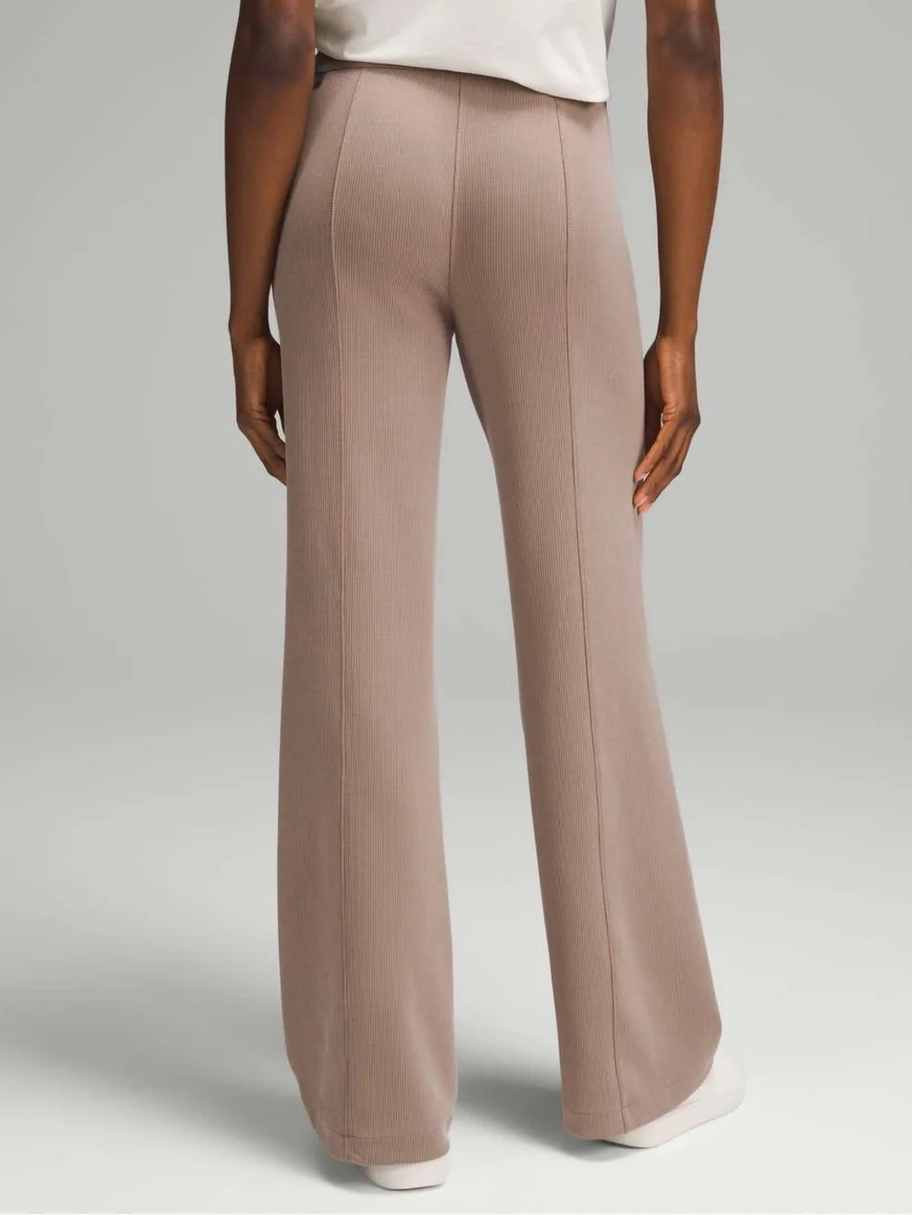 Lululemon Ribbed Softstreme Mid Rise Pant 32” Taupetastic